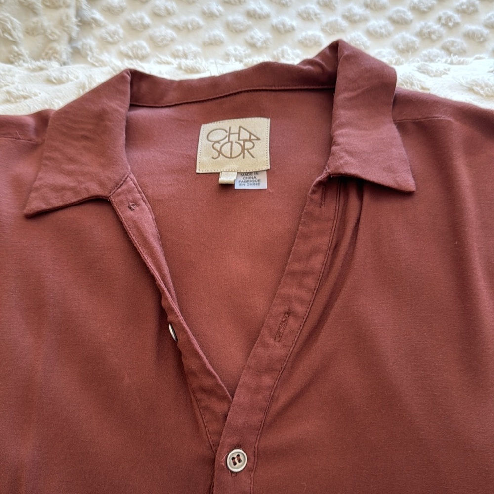 Chaser Brown Button Down - image 3